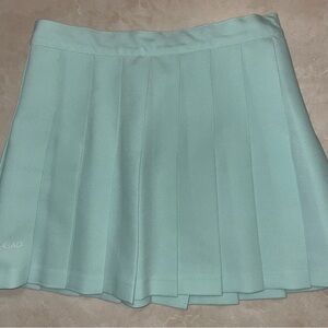 Vintage Baby Blue Pleated Tennis Skirt
